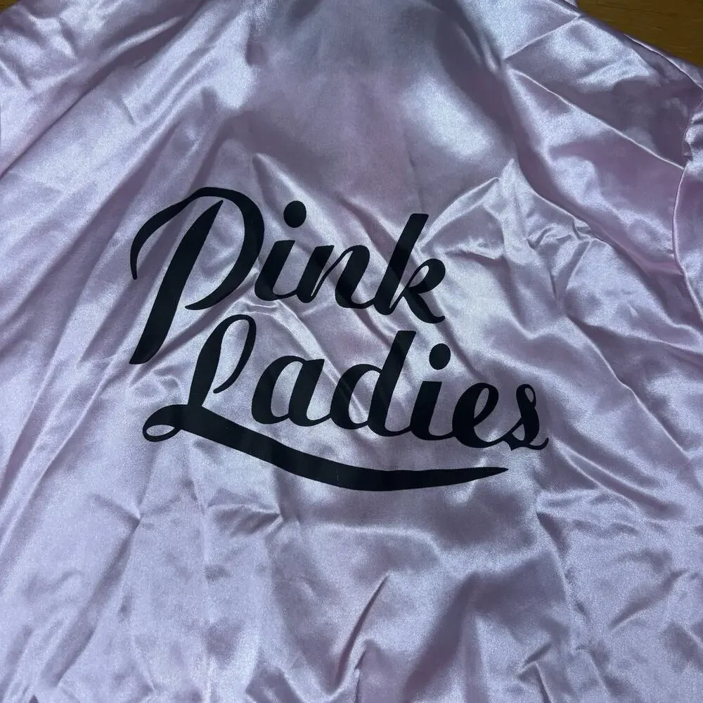Pink Ladies Satin Jacket Girls XL 14/16 Grease Costume Sock Hop Party